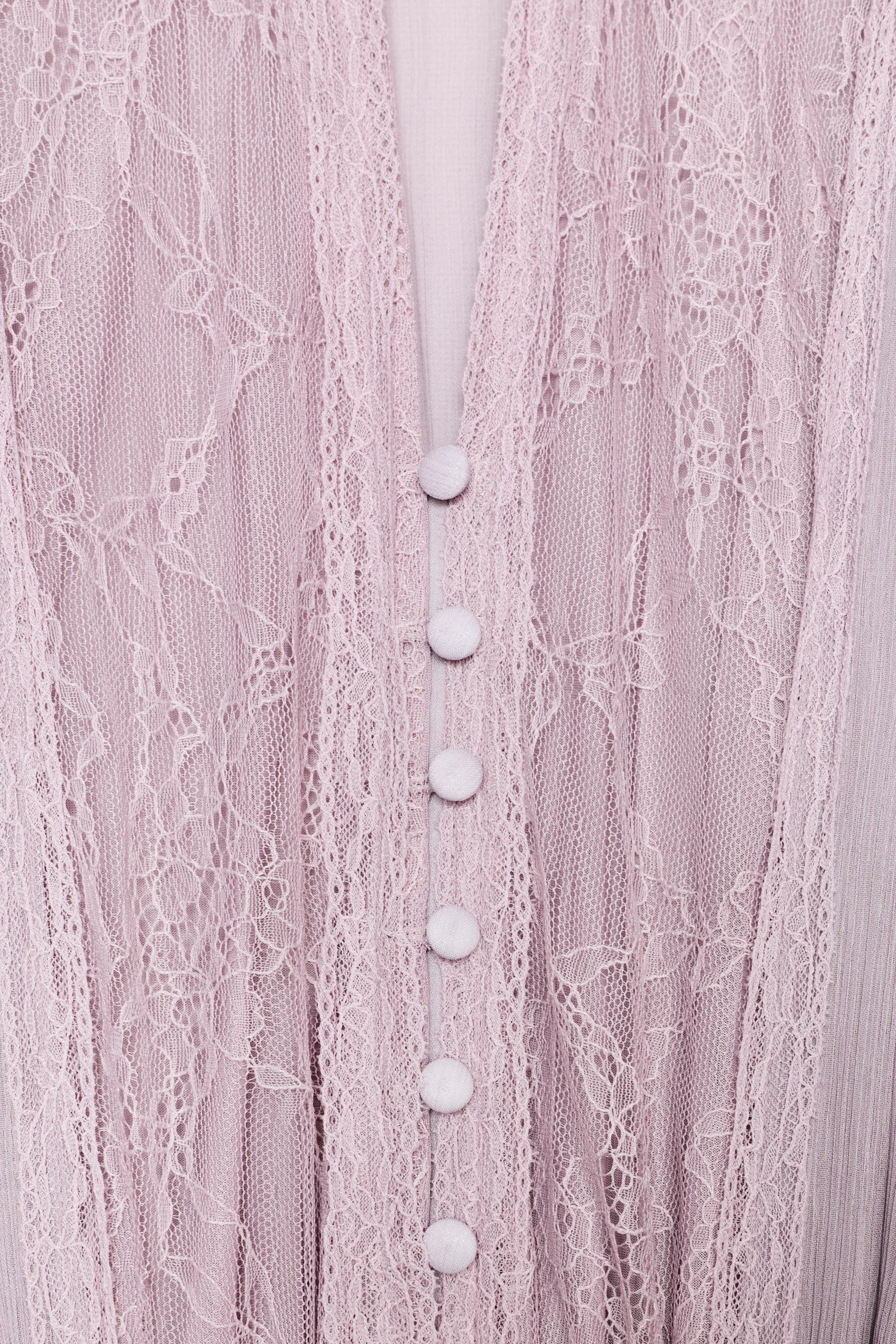 BELTED COMBINATION MIDI DRESS